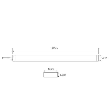 NEON LED strip 24Vdc 10W/m 3000K 250lm/m IP65 5m/roll