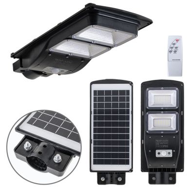 Aplique solar Solar Street Light com sensor IP65 1x100W LED 750lm 6400K C.19xL.47xAlt.5,5cm