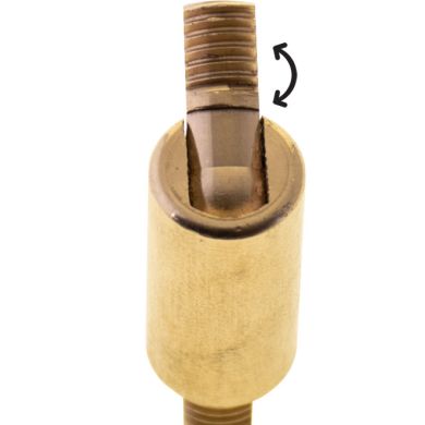 Female/male brass swivel Alt.4,2xD.1cm, M8x2 360°-90°