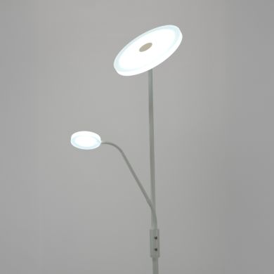 Lámpara de Pie BAYANI 28W+6W LED 3000-6500K A.179xD.25cm blanco