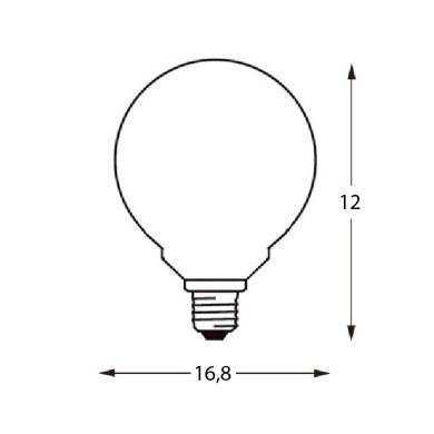 Light Bulb E27 (thick) Globe DURAMAX LED D120 28W 3000K 2400lm