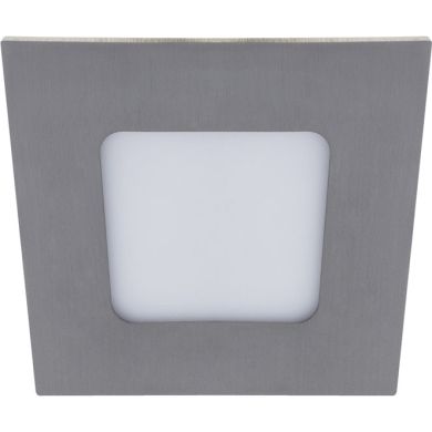 Downlight FRANCO square 1x3W LED 134lm 4000K 120° L.9xW.9xH.0,2cm Satin Nickel