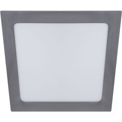 Downlight FRANCO square 1x18W LED 1000lm 6400K 120° L.22,5xW.22,5xH.0,2cm Satin Nickel