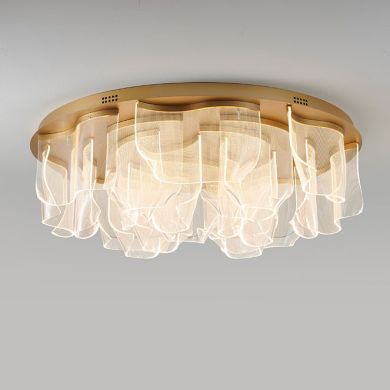 Ceiling Lamp CLAIRE 268W LED H.32.xD.90cm Gold