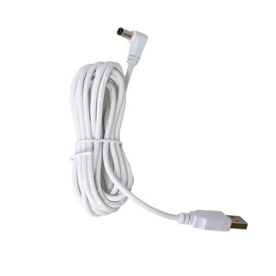 Sobremesa portátil BIANA con cable USB IP44 1x1W LED RGB Al.30xD.16cm Blanco