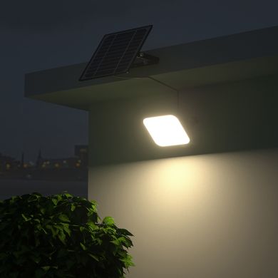 Solar Floodlight LEGRAND IP66 1x30W LED 4800lm 6500K L.19,97xW.4,9xH.18,99cm Black