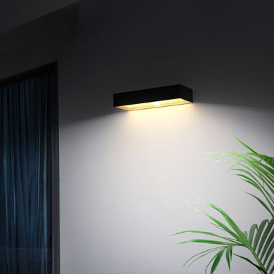 Solar Wall Lamp SANDOVAL IP65 3W LED 900lm 3000K L.23xH.4,27cm Black