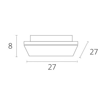 Plafón CALABOR 24W LED 6400K Niquel