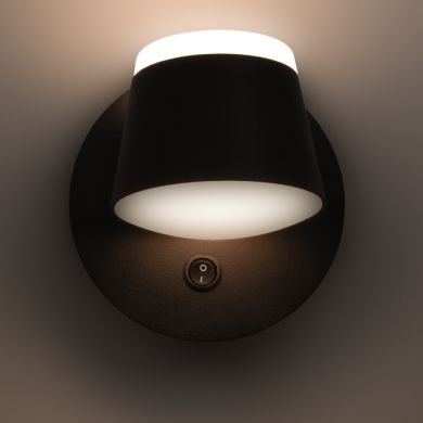 Wall Lamp MYRIAM 10W LED 625lm 3000K L.12xW.12,8xH.12cm Black