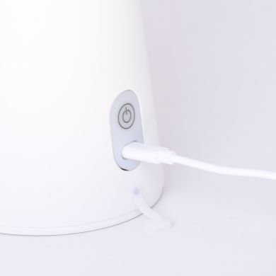 Table Lamp KABUTE with USB cable and charger IP54 1x2W LED 263lm H.29,2xD.19,7cm White
