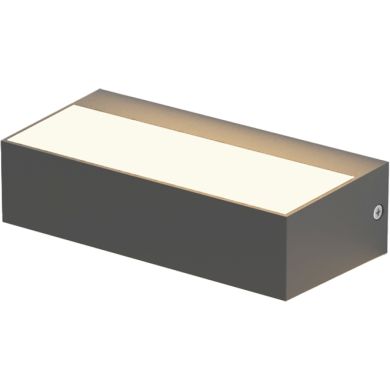 Aplique CORVO IP65 9W LED CCT 3000/4000/6500K C.17,1xL.4,6xAlt.8,3cm Antracite