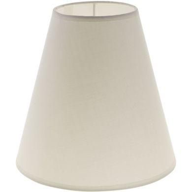Lampshade CIPRIOTA round & conic fabric PVC802 with fitting E27 H.20xD.20cm Beije