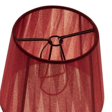 Pantalla AUSTRALIANO redondo cónico con pinza Al.10xD.12cm Burdeos