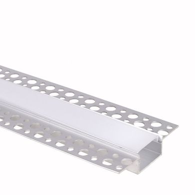Drywall profile for LED strip with opaline diffuser W.62xH.15mm