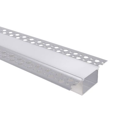 Drywall profile for LED strip with opaline diffuser W.81xH.25mm