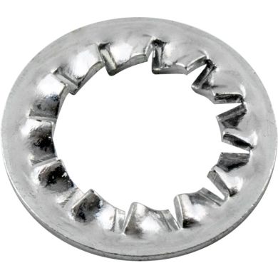 Metal knurled washer D.18x0,9mm, hole 10,5mm
