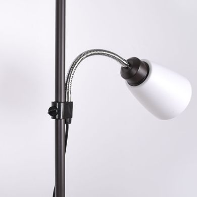 Floor Lamp VARESE with reading arm (1+1)xE27 H.178xD.28cm black