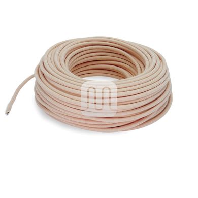 Flexible round fabric covered electrical cable H03VV-F 2x0,75 D.6.8mm polar TO438