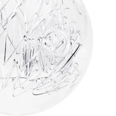 Esfera CHISALA de vidro transparente D.10cm com areme no interior, para G9
