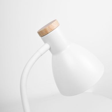 Table Lamp ARGOS 1xE27 H.42xD.12cm White/Wood