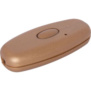 Regulador de mano con interruptor pulsante 10-150W 230Vac, en dorado