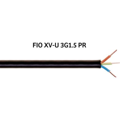 Cable BT rígido XV-U 3x1,5mm2 negro