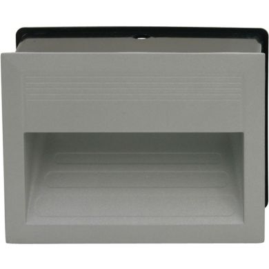 Recessed Wall Lamp BONZO rectangular IP65 1x0,9W LED 7000K Grey