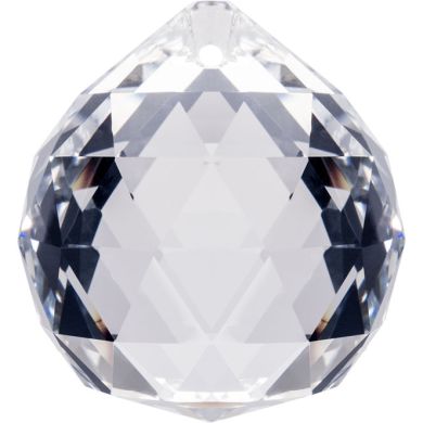 Crystal end stone D.3cm transparent