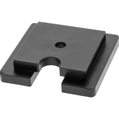Peso para candeeiro de mesa C.9,6xL.9,6xAlt.2cm, em ferro preto