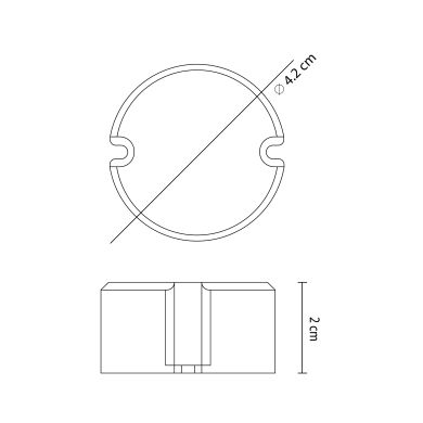 Transformador de corriente constante AC/DC 250mA (Driver) 10W IP20, en plastico