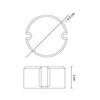 Transformador de corriente constante AC/DC 700mA (Driver) 30W IP20, en plastico