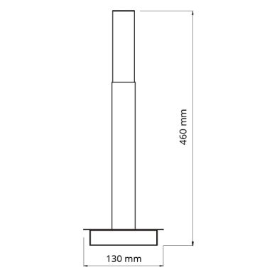 Table Lamp DINA square 1xG9 L.13xW.13xH.46cm Satin Nickel