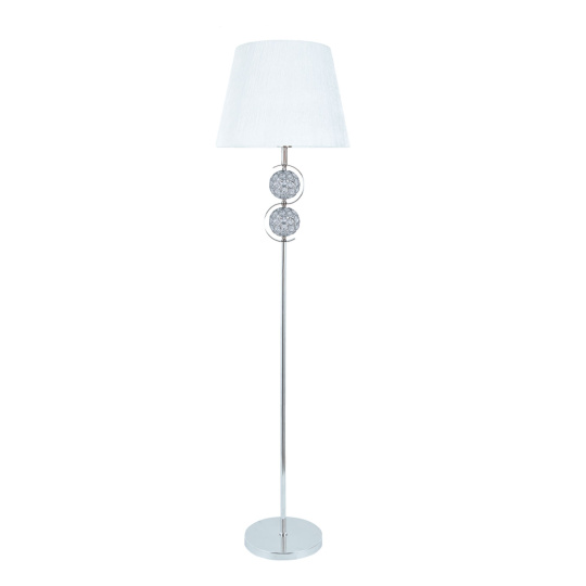Floor Lamp HONDURAS 1xE14 H.157,6xD.38cm White/Chrome