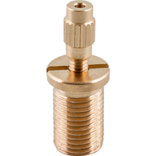 Cord grip H.2,5xD.1,2 M10x1 with stop, in raw brass