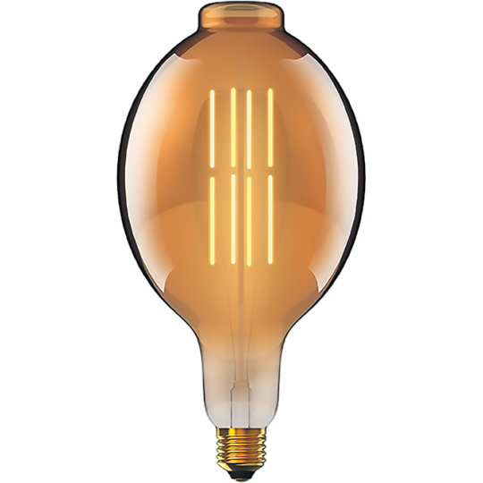 Light Bulb E27 (thick) Elliptical CLASSIC DECOLED Dimmable 8W 1800K 630lm Amber-A+