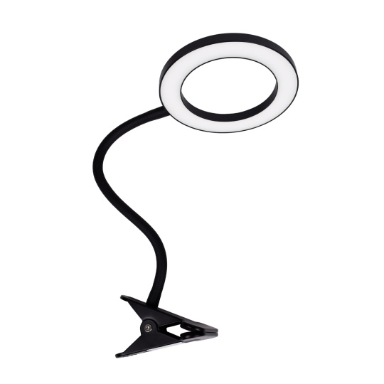 Table lamp NICE 9W LED 3000-4000-6500K with clip in black