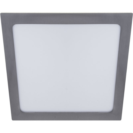 Downlight FRANCO square 1x24W LED 1560lm 6000K 120° L.29,7xW.29,7xH.0,2cm Satin Nickel