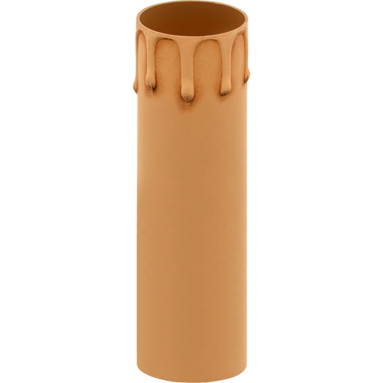Cover w/antique lacquered drops for E14 1-piece candle lampholder, H.70mm, ivory thermoplastic resin