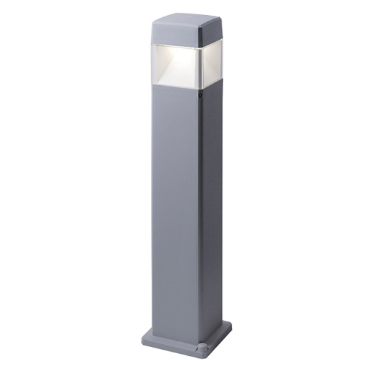 Pillar ELISA 1xGX53 10W CCT (3colors) switch IP55 L.12,6xW.12,6xH.80cm grey resin