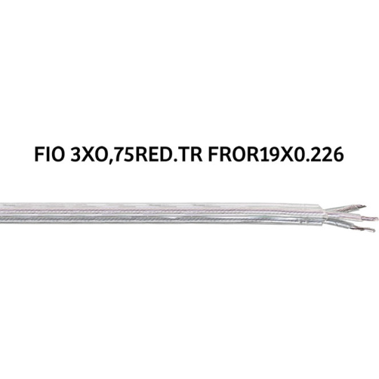 Round cable FROR 3x0,75mm2 transparent