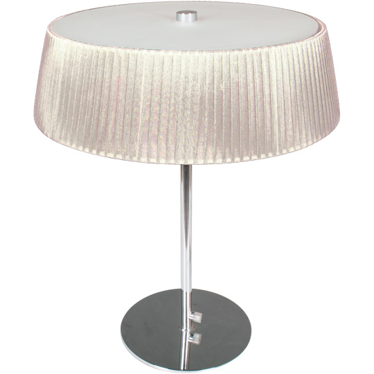 Table Lamp ASTRID 3xE27 H.47xD.38cm Beije/Chrome