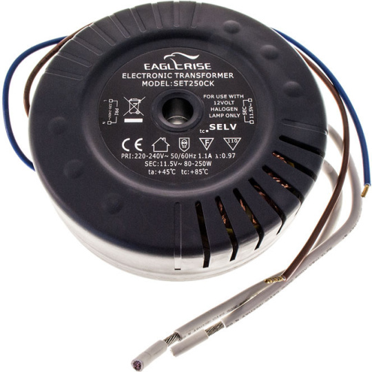 Transformador de tensión constante AC/AC 12V 80-250W, en plastico