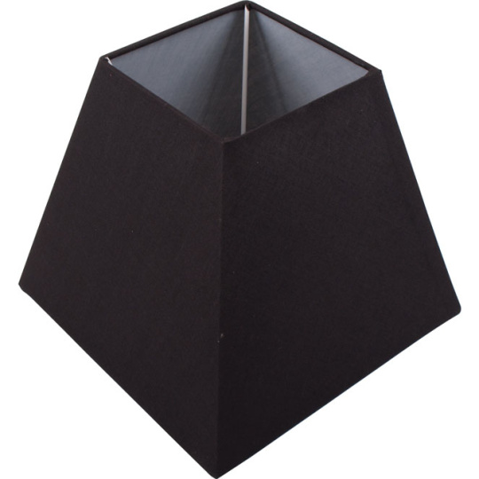 Pantalla IRLANDES cuadrado prisma grande con encaje E27 L.22xAn.22xAl.18,5cm Negro