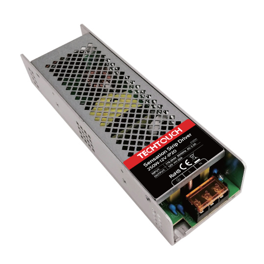 Constant voltage led driver AC/DC 12V 250W (Driver) 22,2x6,5x4cm, in metal